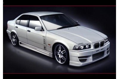 Накладки на пороги GTN Look на BMW 3 E36